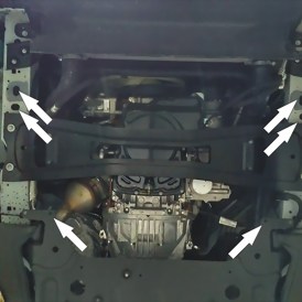 Unterfahrschutz Motor und Getriebe 2.5mm Stahl Ford Tourneo Custom 2.0 TDCi-2.2 TDCi 2012 bis 2018 2.jpg
